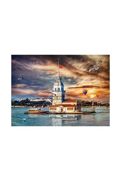Blue Focus 1000 Piece Puzzle Maiden's Tower Puzzle Dream City Bf273