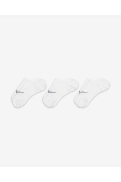 Nike Everyday Plus Lightweight Footie (3 Pairs) Women's White Color Socks