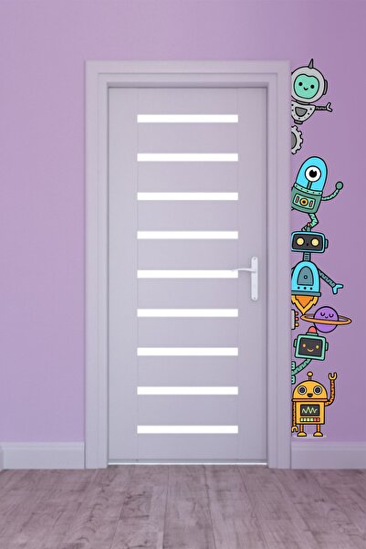 efekt reklam Robots (RIGHTSIDE) Αξεσουάρ αυτοκόλλητης ταπετσαρίας για παιδικό...
