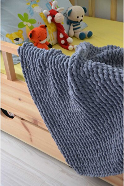 Genel Markalar Hcw Antrasit Puffy Bebek Battaniyesi 90× 90