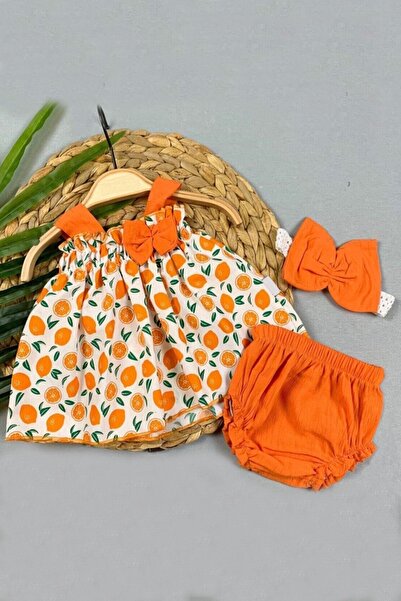 ADABEBEK مجموعة باندانا مطبوعة بطبعة اليوسفي للفتيات الصغيرات