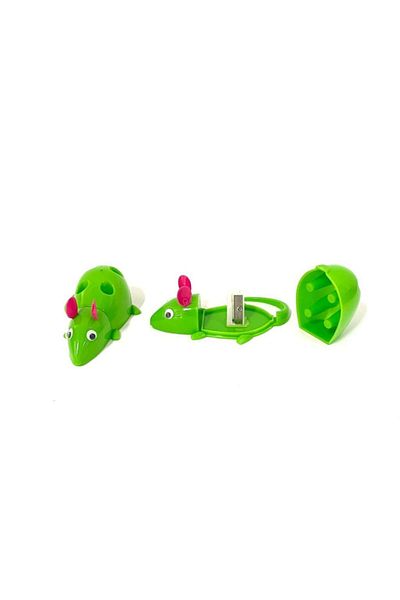 Onas Cute Mouse Pencil Sharpener with Tank - Green