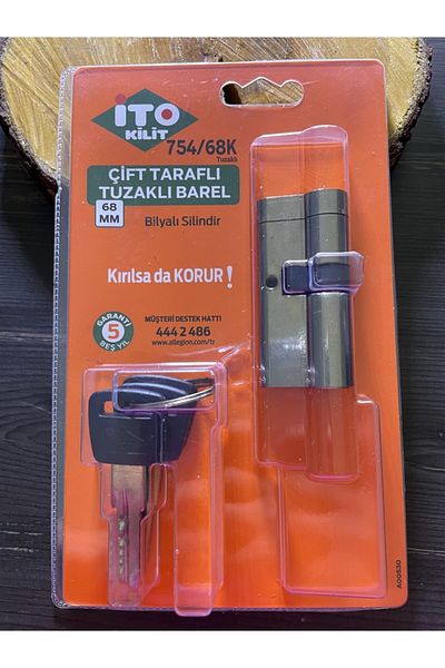 kral anahtar Ito 754/68K - Double Sided Trapped Barel Lock
