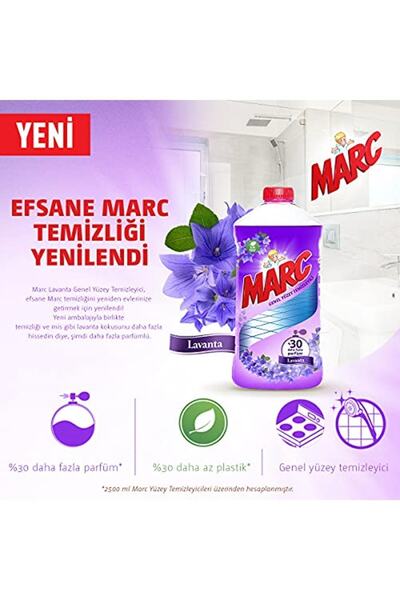 Marc Marka: Yüzey Temizleyici Lavanta 2500ml Kategori: Yüzey Temizleyici