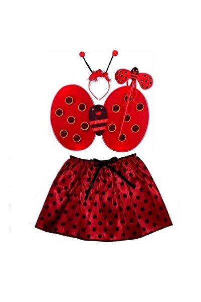 KOSTÜMCE Etekli Uğur Böceği Kostümü Seti