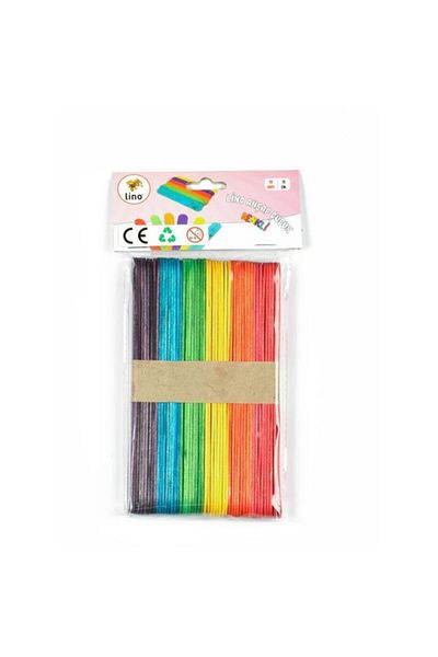 Lino Colorful Wooden Tongue Pressing Stick - 15 cm 50's