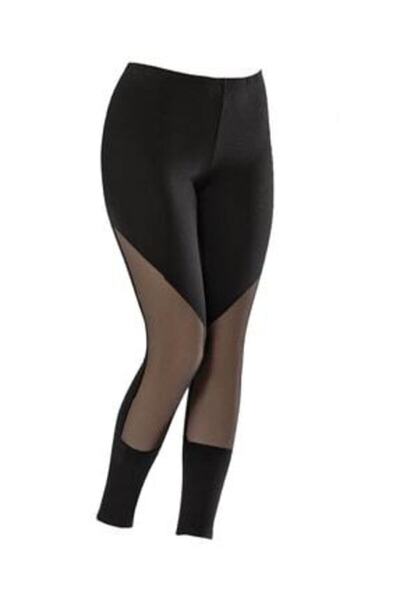 KOTA Colanți de damă, neagră, transparentă, din bumbac, cu talie înaltă Victroy4071