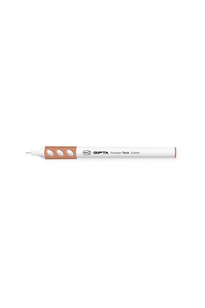 Gıpta Fineliner Thick 0.4 Mm Round Body Pen Brown