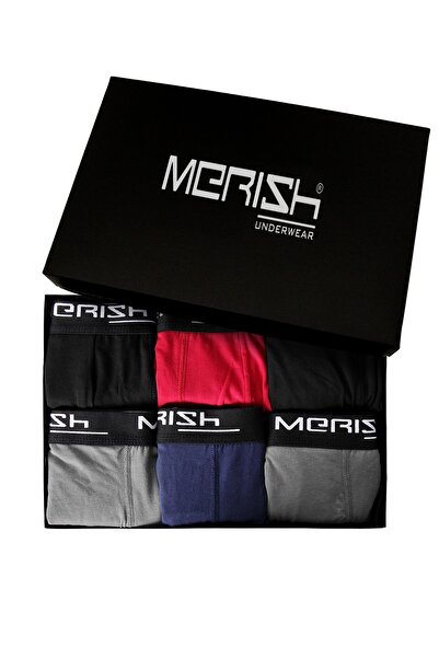 Merish Underwear Men's 6-Piece Premium Lycra Boxers (Boxed Product) February 14, Valentine's Day, Gift