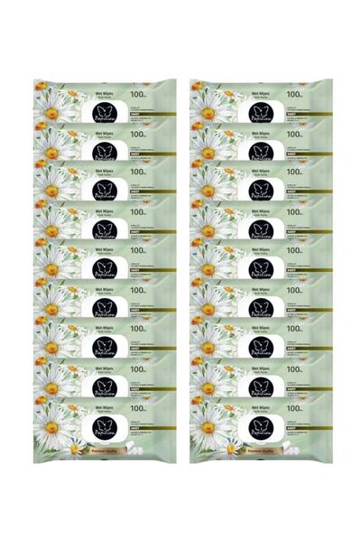 Papilion Premium Quality Islak Mendil 100 lü Papatya x 18 Paket Diasy