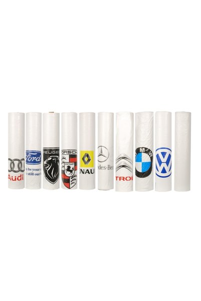 makro Bmw Baskılı Perforeli Tek Kullanımlık Naylon Koltuk Kılıfı