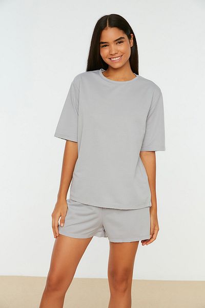 Trendyol Collection Pyjama - Grau - Unifarben