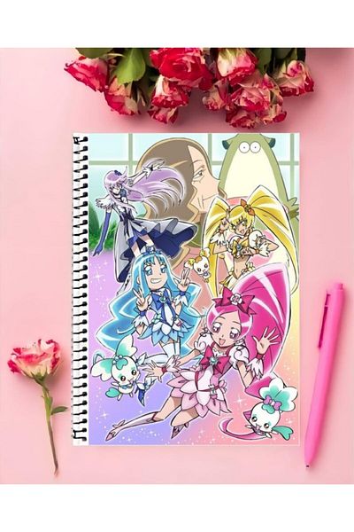 animeandyourworld Heartcatch Precure! Anime Copybook (Wire, Checked) A4 Size, 21X29 cm