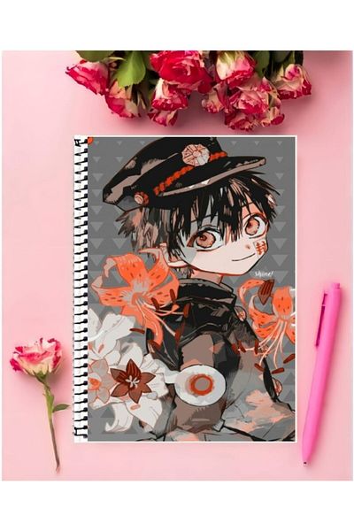 animeandyourworld Jibaku Shounen Hanako-kun Anime Notebook 1 Piece Special Design A4 Size 21*29 Cm Wired Lined