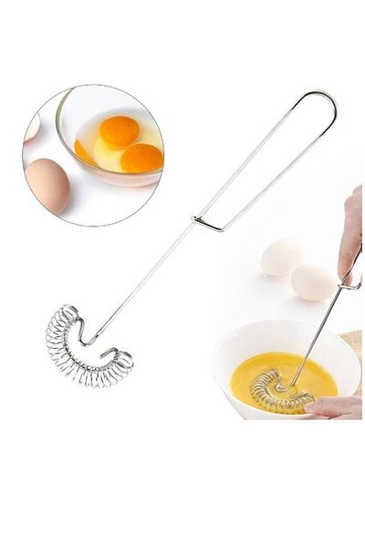AKCAKESE Practical Stainless Lux Steel Beater Spring Egg Beater Steel Beater