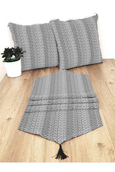 koçaktoptan Runner 40*140 Cm Table Cloth Patterned Jacquard Fabric