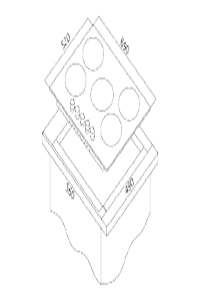 Simfer 3507 Gaz Emniyetli 4 Gözlü Cam Ankastre Ocak Beyaz