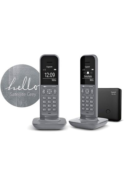 GIGASET Cl390 Duo 2 Ahizeli Telsiz Telefon Satellite Grey