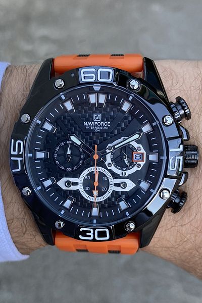 Naviforce Sport Stylish Active Functional Men's Wristwatch with Stopwatch