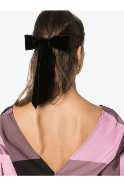 LUCIA Cataramă automată cu fundă de catifea neagră