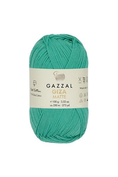 Gazzal Giza Matte Πλεκτό Χέρι Σπάντζο Mint 5581