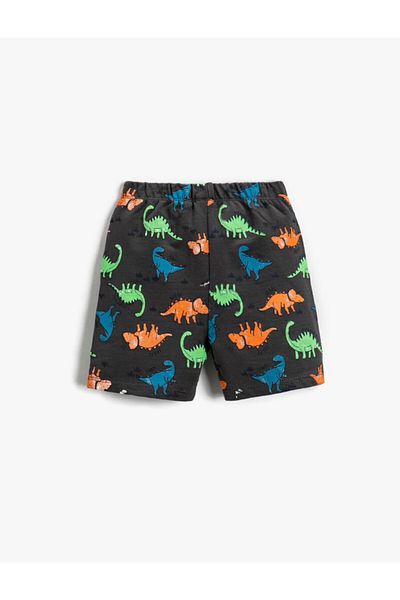Koton Taillenshorts aus Baumwolle mit Dinosaurier-Print