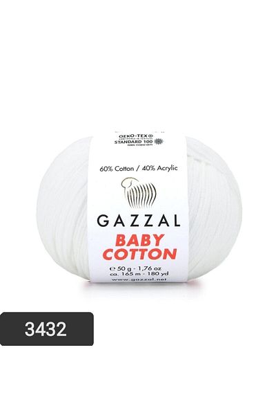 Gazzal Baby Cotton Amigurumi Σχοινί Πλεκτό Χέρι Σχοινί Punch Σχοινί 50 gr 3432