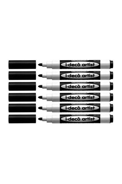 Fibracolor I-deco Artist Decoration Pen 6 Pieces Black