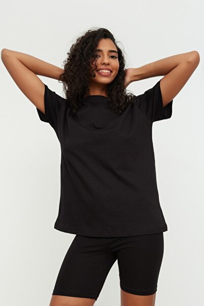 Trendyol Collection Pajama Set - Black - Plain