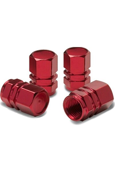 Halidi Alüminyum Hexagon Sibop Kapağı 4'lü Set Kırmızı