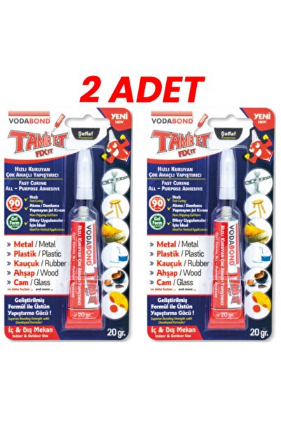 Vodabond Tamir Et Çok Amaçlı Yapıştırıcı 20 Gr " 2 Adet "