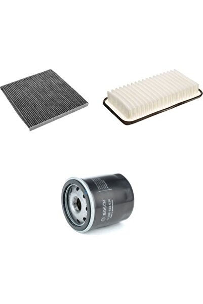 Bosch Toyota Corolla 1.6 2002-2007 Benzinli Hava + Yağ Filtre + Polen Sardes ...