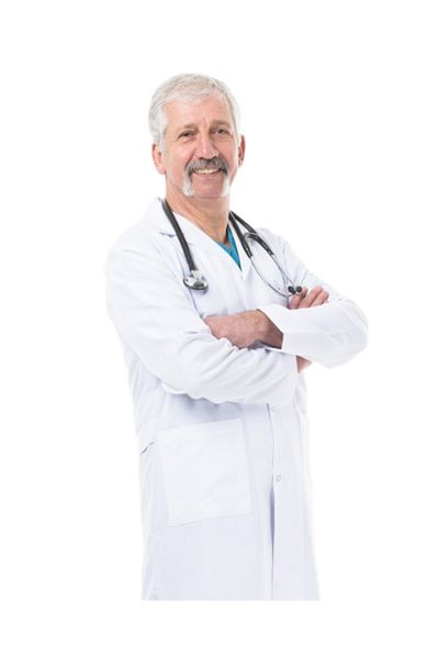 Minart Medical Doctor Apron Long Sleeve Men's Straight Collar