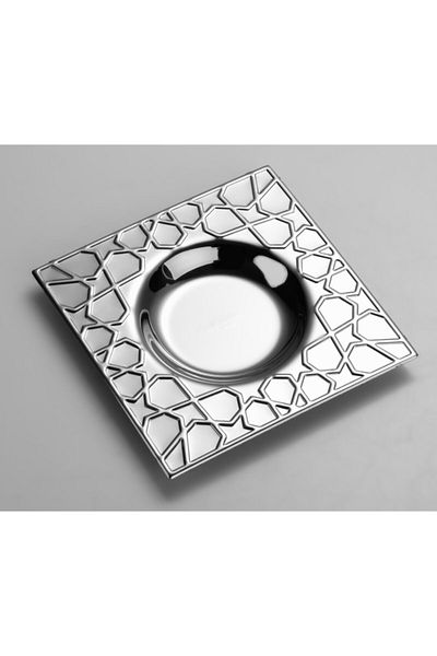 Tiamo Seljuk Tea Plate 6 Pieces 18/10 Stainless Compatible with All Tea Cups