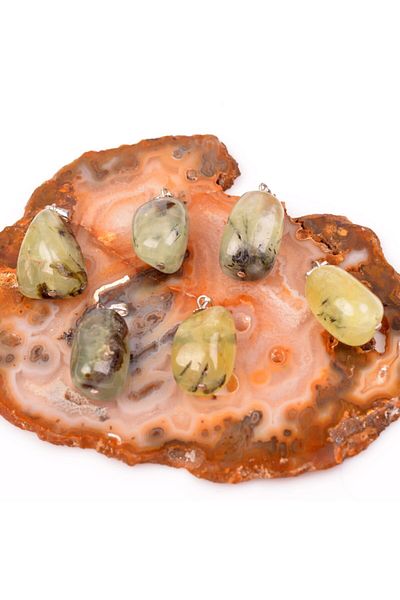 Taş Sandığı Prehnite Stone Necklace
