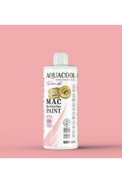 Aquacool Trend M.a.c Su Bazlı Akrilik Hobi Boyası 510 Bebe Pembe 500ml