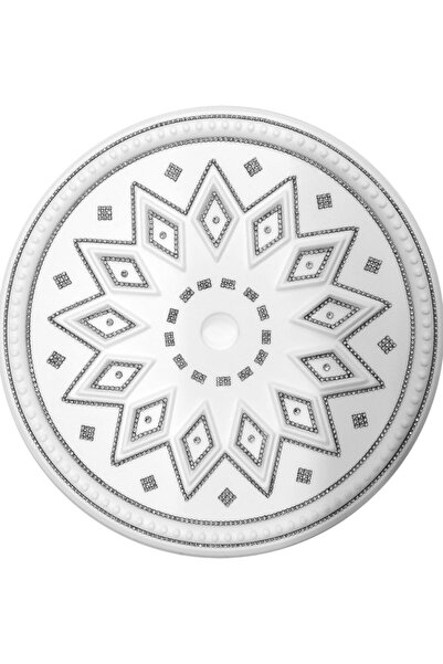 yeditepe osmanlı Baklava Desenli Stropiyer Taşlı Tavan Lamba Göbeği -50 Cm-si...