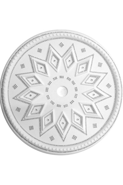 yeditepe osmanlı Baklava Desenli Stropiyer Taşlı Tavan Lamba Göbeği -50 Cm- G...