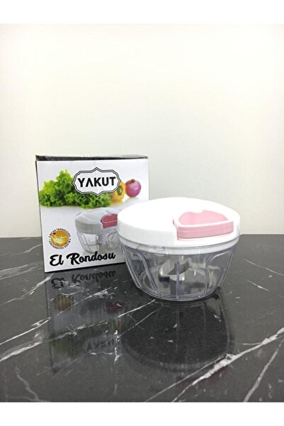 YAKUT Ipli Çekmeli Sebze Doğrayıcı 3 Bıçaklı El Blender Rondo