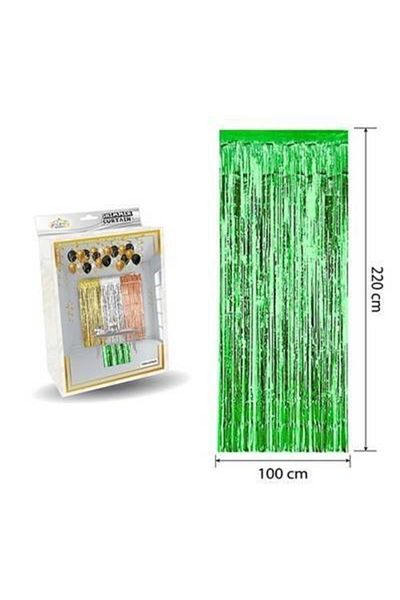 DÜVENCİ TİCARET Πράσινη Πολυτελής Κουρτίνα Πόρτας - 100*220 εκ