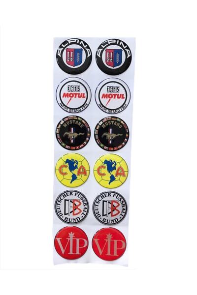 CMS OTO AKSESUAR Plate Drip Label Stamp Plate Stamp Plate Stamp Sticker Set o...