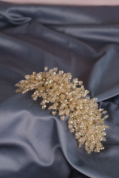 Limelia Barbara Crystal Beaded Bridal Hair Accessory