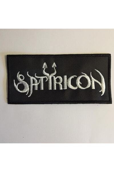 StüdyoÜmitTişört شعار ساتيريون 10 سم × 5 سم. التصحيح، الحجاب، مزيج و بقع الجينز