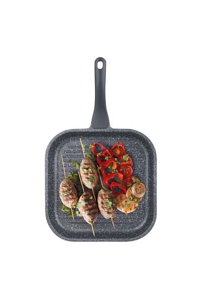 ThermoAD Aluminum Casting 2-Piece Pan Set 24cm And Square Pan / Gray