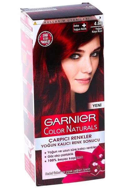 Garnier Color Naturals Saç Boyası Çarpıcı Renkler No:4 - 60 Yoğun Koyu Kızıl