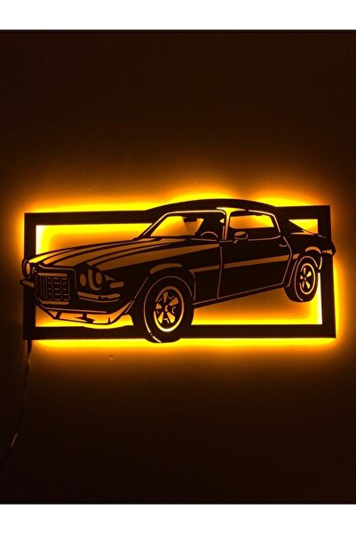 dekoraven Klasik Araba Led Işıklı Tablo