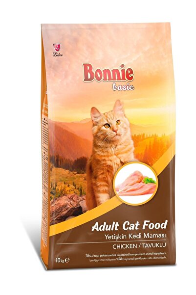 Bonnie Tavuklu Kuru Kedi Maması 10 Kg
