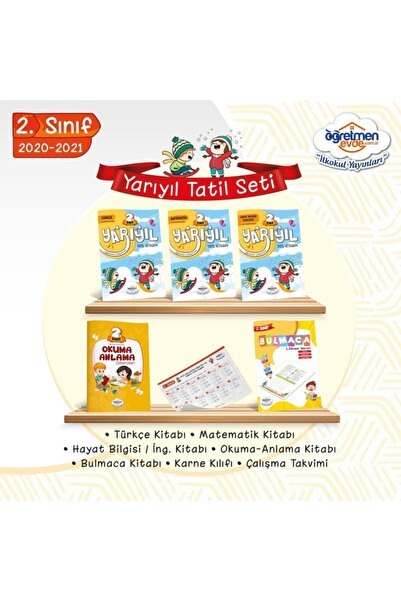 öğretmen evde 2. Sınıf Yarıyıl Tatil Kitabı Seti (2021-2022)