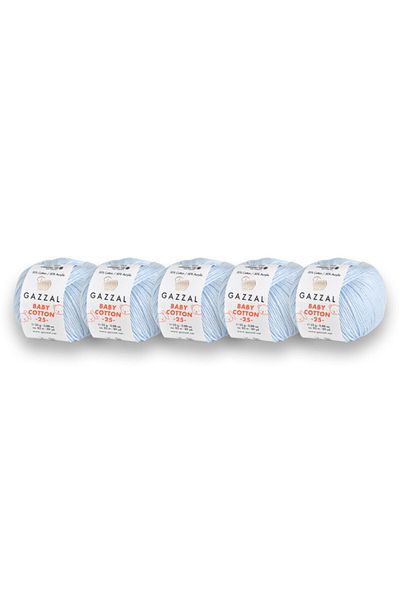 Gazzal Bumbac pentru bebeluși 25 Gr Amigurimi Punch Pachet de 5 fire de tricotat manual Desaryou (3429)