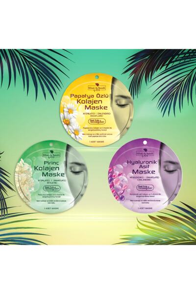 Rituel De Beaute مجموعة أقنعة الكولاجين مكونة من 3 قطع